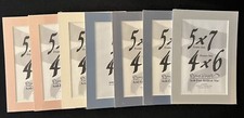 Duracraft Archival Photo Mats LOT - 5x7 by 4x6 7pcs  5x7 by 3 1/2 x 5 18pcs 