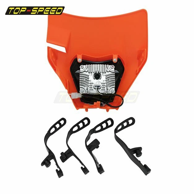 Máscara de carenado de faros LED E8 LED E8 para moto de cross Honda CR125M EXC XC XCF XCW SX SXF Foto 4 de 4