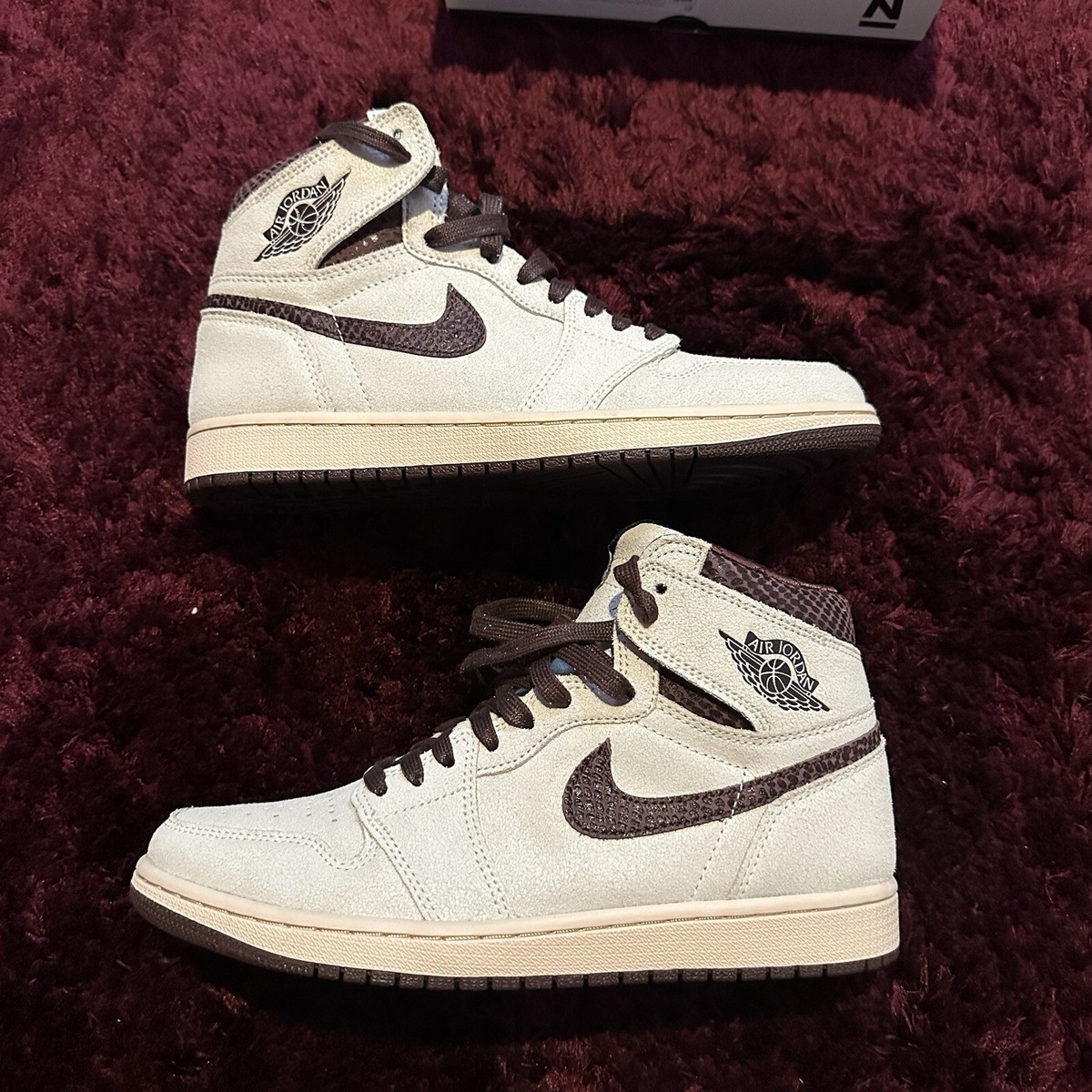 Ma Maniere × Nike Air Jordan 1 Retro Size 9 - Nike Air Jordan 1 High OG x A Ma Maniere Airness | eBay UK