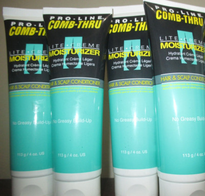 Lot of 4 Pro-Line Comb-Thru Lite Moisturizing Conditioner 4 Ounce