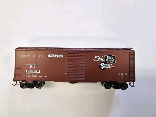   Coche de caja de acero HO Rock Island 40' AAR 148393 ruedas de acero y Kadees | Zustand: Used