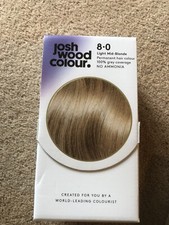 Image of JOSH WOOD COLOUR 8.0 LIGHT MID - BLONDE PERMANENT HAIR COLOUR 100% GREY COVERAGE