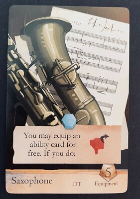Saxophone Promo for Sleeping Gods Board Game from Dice Tower NEW