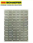 SSI SCHAEFER 15 Gauge Steel Wall Louvred Panel For Parts Lin Bins Choose Size