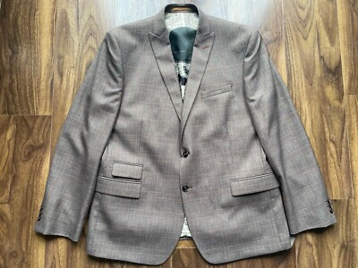 Antique Rogue ''Gramophone'' Herren 48R Gentry Plaid Suit W42 L31 Brandneu ohne Etikett UVP £259