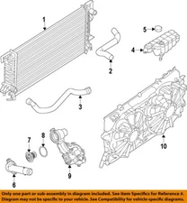 FORD OEM Radiator Coolant Overflow-Reservoir Expansion Tank F2GZ8A080A