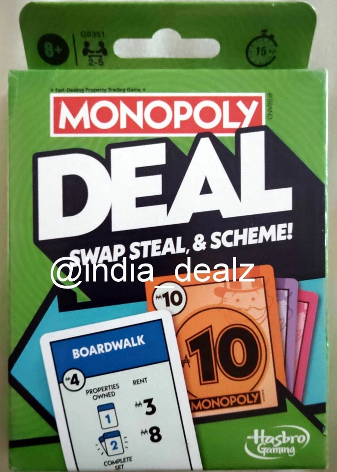 Monopoly Deal Card Game Brand New Sealed English Classic Property Trading Game - Image 2 of 3