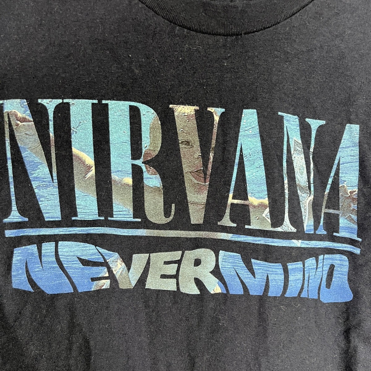 Nirvana Nevermind Album Blue Band T-Shirt Adult S | eBay