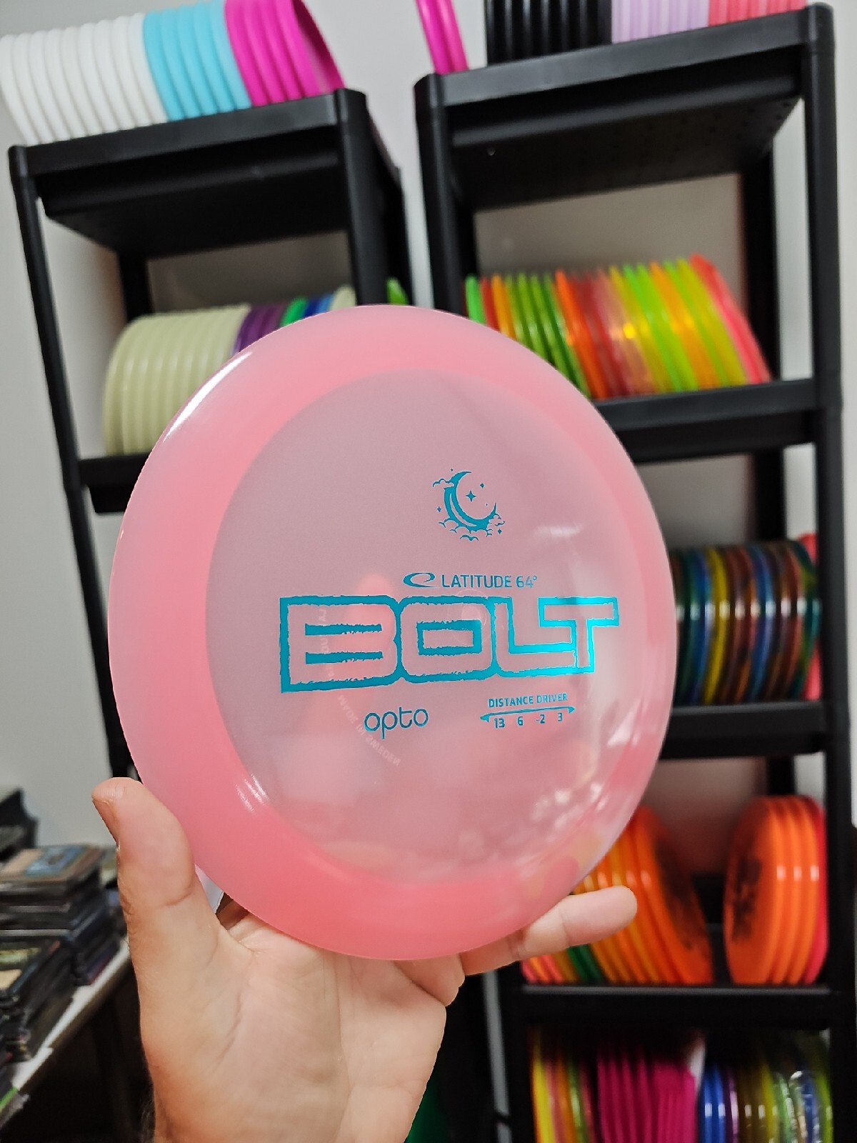 Latitude 64 Discs Bolt Pink 175g Moonshine Glow Driver Disc Golf eBay