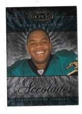 2004 PLAYOFF HONORS NFL FOOTBALL #A-8 BYRON LEFTWICH 488/1000 ACCOLADES,JAGUARS