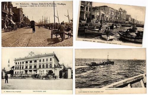GRECIA, SALONICA, SALONIQUE 37 postales antiguas en su mayoría anteriores a 1940 (L5549) - Imagen 8 de 10