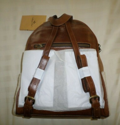 Patricia Nash Favani Sherpa Backpack Cognac Leather Patricia Nash Heritage Leather Alencon Backpack-Tan*New | eBay main image 4