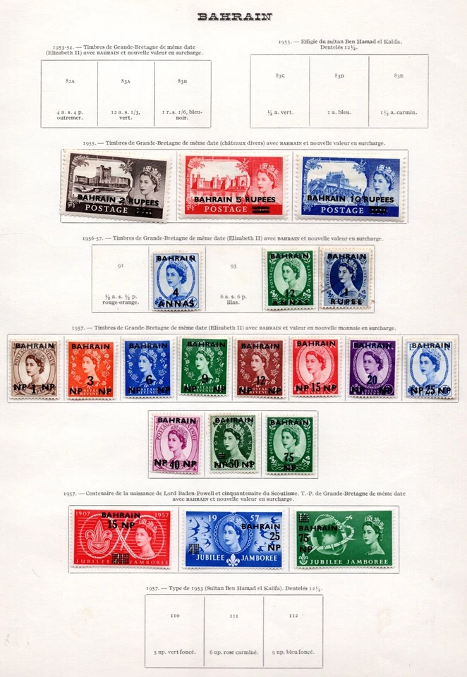 BAHRÉIN OMAN ADEN 1931-57 COLECCIÓN DE 152 OFICINAS BRITÁNICAS INCLUYENDO ALTA Foto 2 de 3