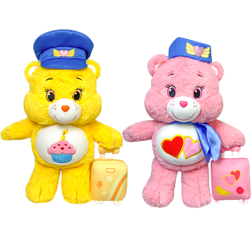 Care Bears Aviation Captain Bear 13 Inch Plush Stuffed Animal 2-Pack for Kids