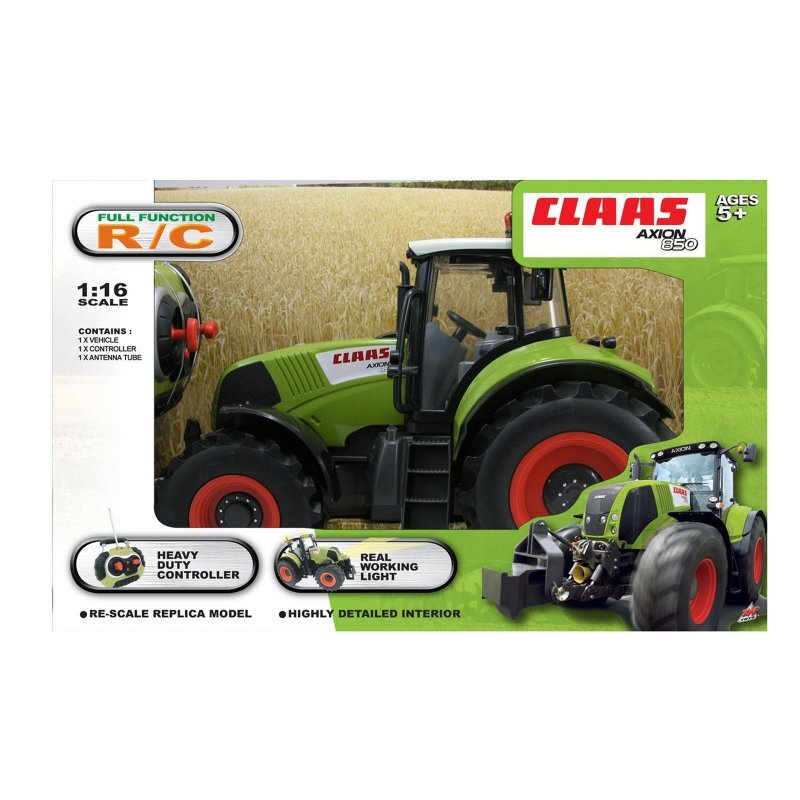 Siva Radiocomandato Trattore CLAAS Axion 870 Trekker 1:16 Rtr