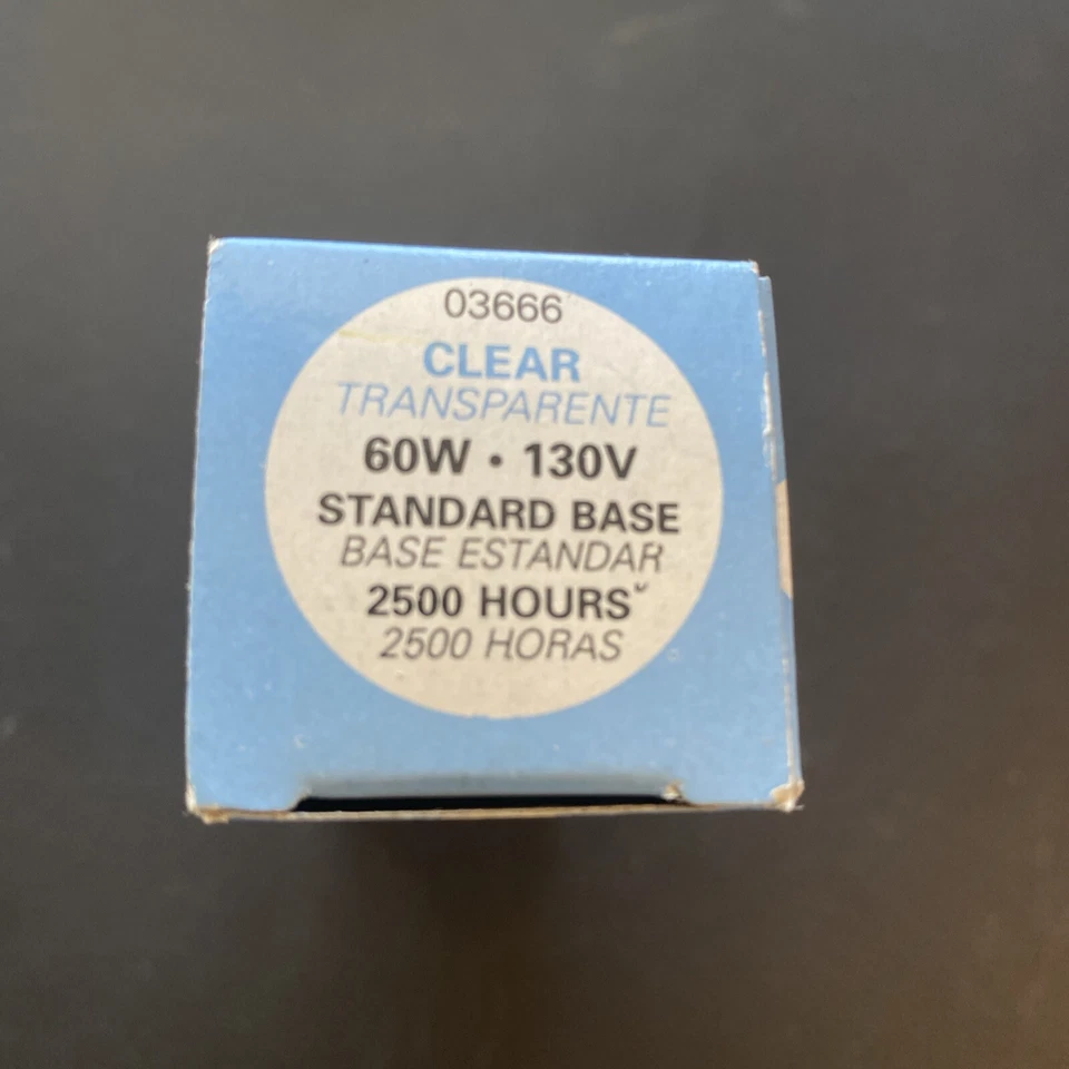 ABCO 60CAC 130V (03666)  Standard Base Clear Flame Tip Chandelier Light Bulb Ne - Image 2 of 4