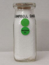 TSPHP Milk Bottle Campbell Dairy Farm Oneida NY MADISON COUNTY Var #1