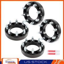 (4) 1.5" 8x6.5 to 8x170 Wheel Adapters 14x1.5 For Chevy GMC Ram to Ford 8Lug Rim