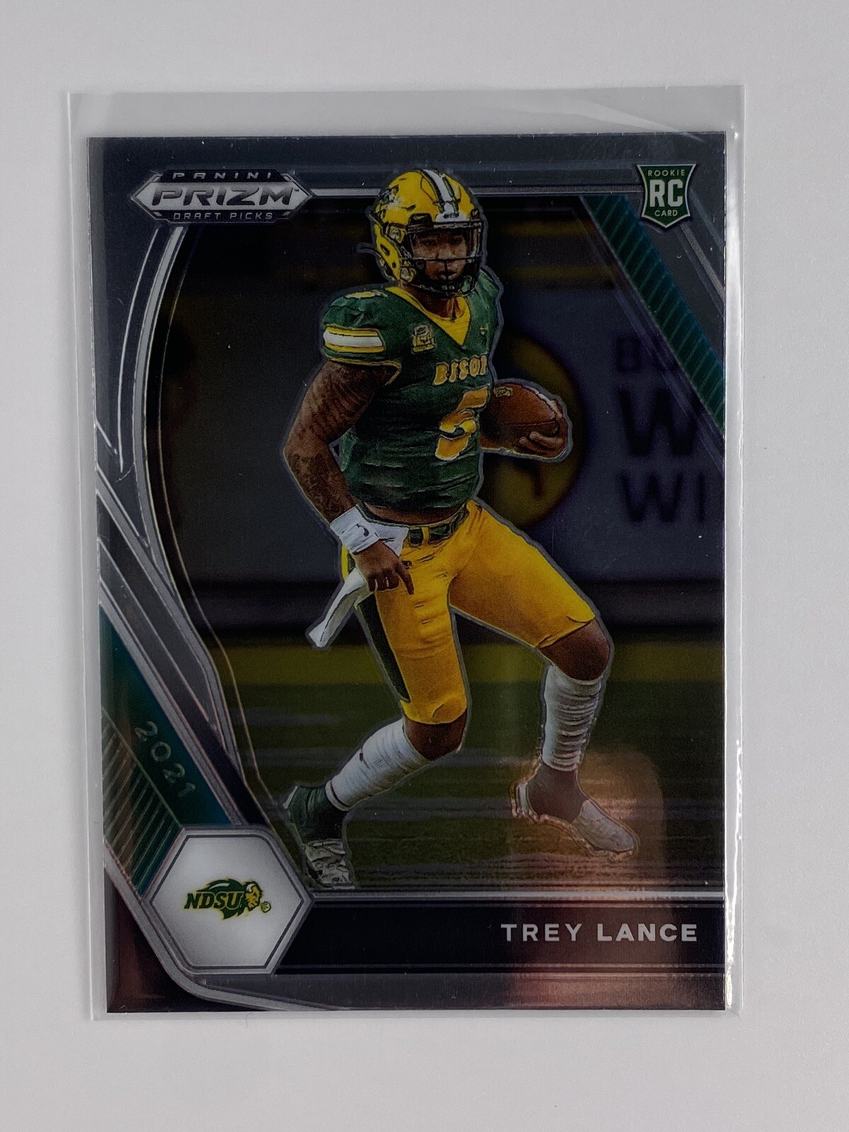 Trey Lance 2021 Prizm Draft Picks Base RC San Francisco 49ers QB #120