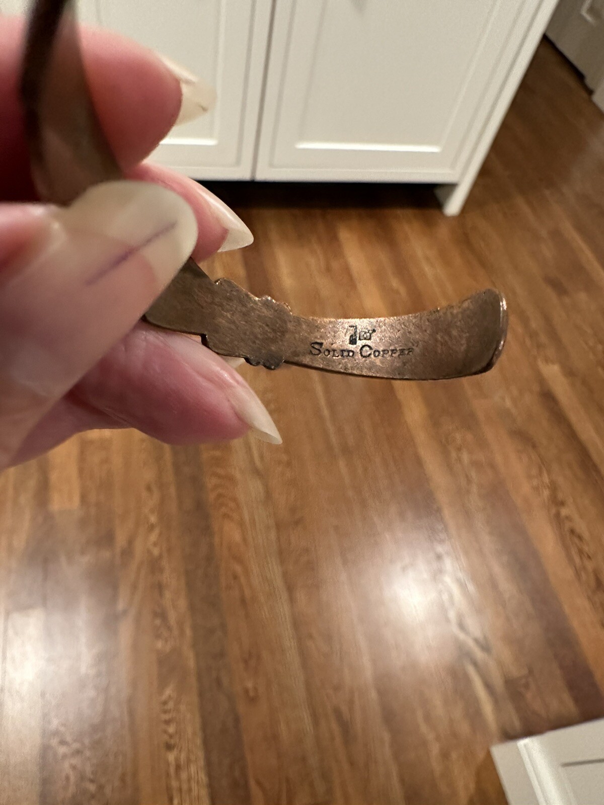 VTG. Solid Copper Bell? Trading Post Cuff Bracele… - image 7