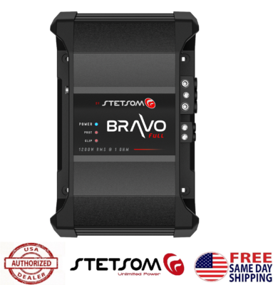#ad STETSOM BRAVO FULL 1.2K 1OHM 1200 W USA DEALER SAME DAY SHIPPING $143.99