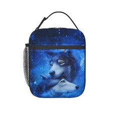 Wolf Lunch Box Reusable Insulated Totes Lunch Bag Thermal Cooler For Boy Girl...