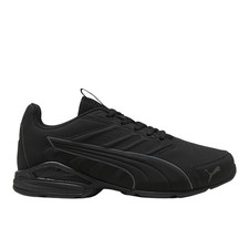 PUMA Electro Synthetic Leather Lace Up Mens Black Sneakers Casual Shoes 3130920