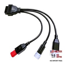OBD2 Diagnostic Cable 16 Pin to 3 Pin 4 Pin 6 Pin 3-in-1 Plug Adaptor Cable