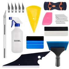 19Pcs Car Window Tint Kit,Vehicle Glass Protective Film Wrapping Installation...