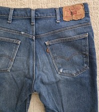 Vtg 1982 Levis 517 Orange Tab Bootcut Flare Jeans Mens 34x31 Made in USA Blue