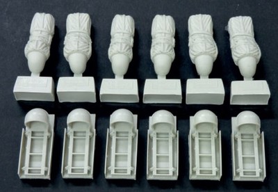 Plus Model AL4069 - 1/48 C-47 Skytrain racks for supply containers - Neu