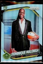 2025 Panini Prizm WNBA #144 Dominique Malonga Silver Prizms Variation  Rookie