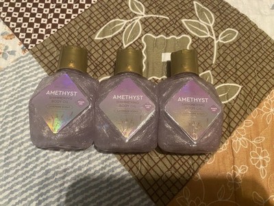Amethyst Shimmering Body Oil Lavender Scent 3.3 fl oz / 100 mL - Lot of 3