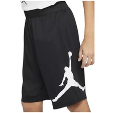 Air Jordan, Black Shorts w/ White Logo, Size Youth Medium, NB83