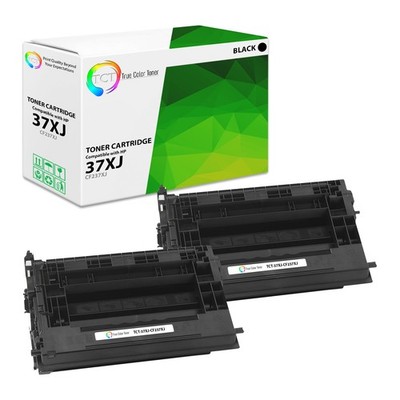 2Pk TCT Premium 37XJ CF237XJ Black HY Jumbo for HP MFP M632z Compatible Toner