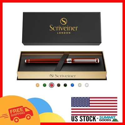 Schmidt Ink Rollerball Pen in Deep Crimson Red   A Statement of Sophistication