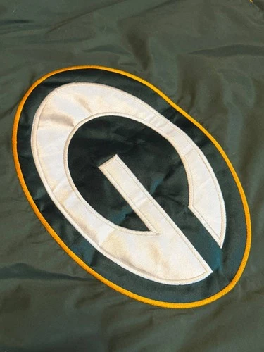 Vintage 90s Logo Athletic Green Bay Packers Puffer Jacket Mens Large NFL image 10