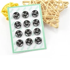 Mini Button Buckle Invisible Metal Snap Buttons Fasteners Press Studs Buttons...