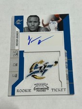 2010-11 Contenders Patches Trevor Booker Rookie Logo Patch Auto Wizards E1