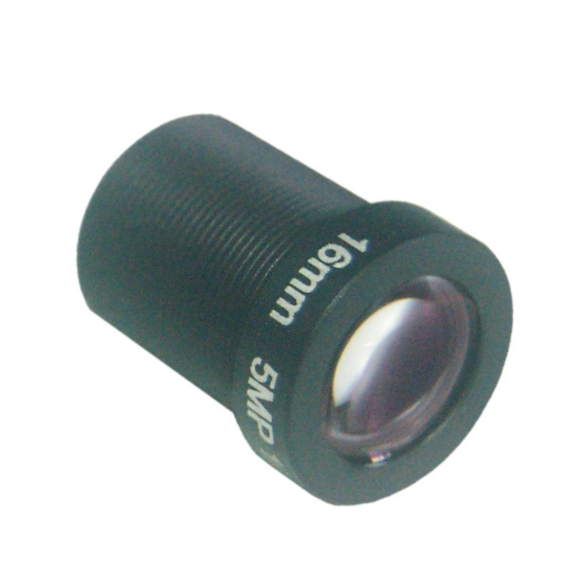 5MP 16mm CCTV Camera Lens  1/2.5" FPV Security Camera Lens for IP Camera Black