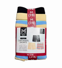 Member's Mark Girls Tagless Cartwheel Shorts Underwear 3-Pack M 7/8 Multicolor