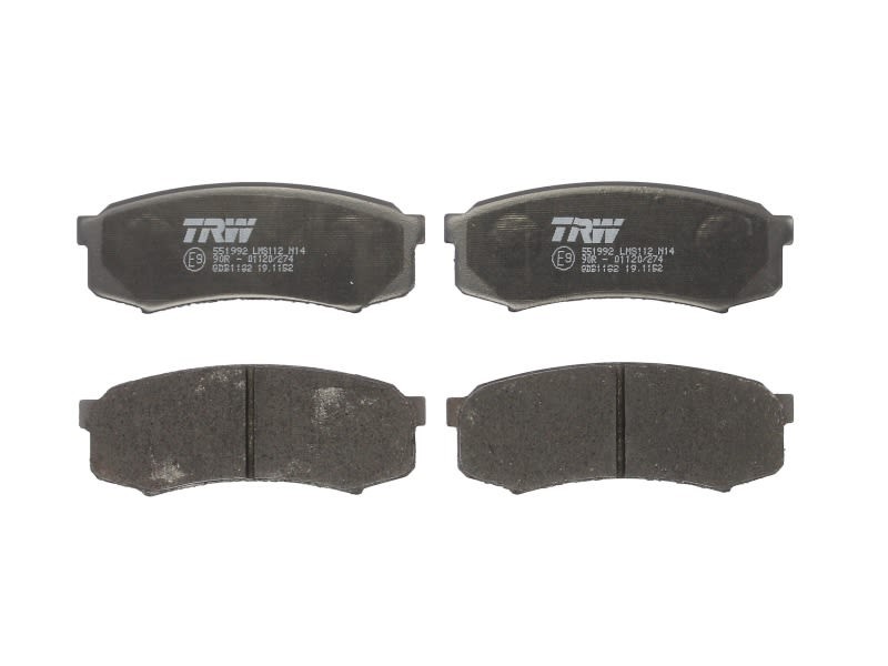 Plaquettes de frein TRW GDB1182 pour SUV GX 4.7 essence modèles 2001 à 2009