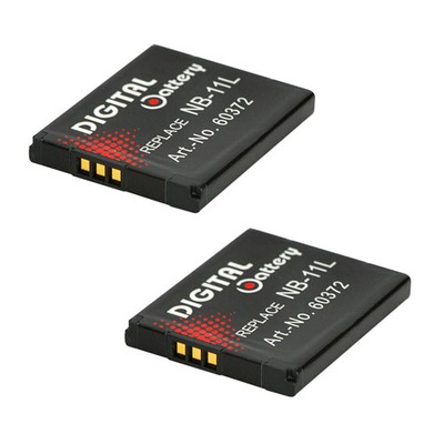 2x Ersatz Akku für Canon Ixus 135, 140 145 150 155 160 165 170  NB-11L  NB-11LH