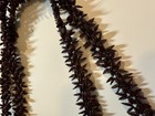 Two Vintage lei, Hawaiian koa seed/appleseed necklace Lightweight Flower Design — photo 2
