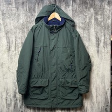 Vintage John Rich  Bros Woolrich Men's Green Fleece Lined Jacket Large