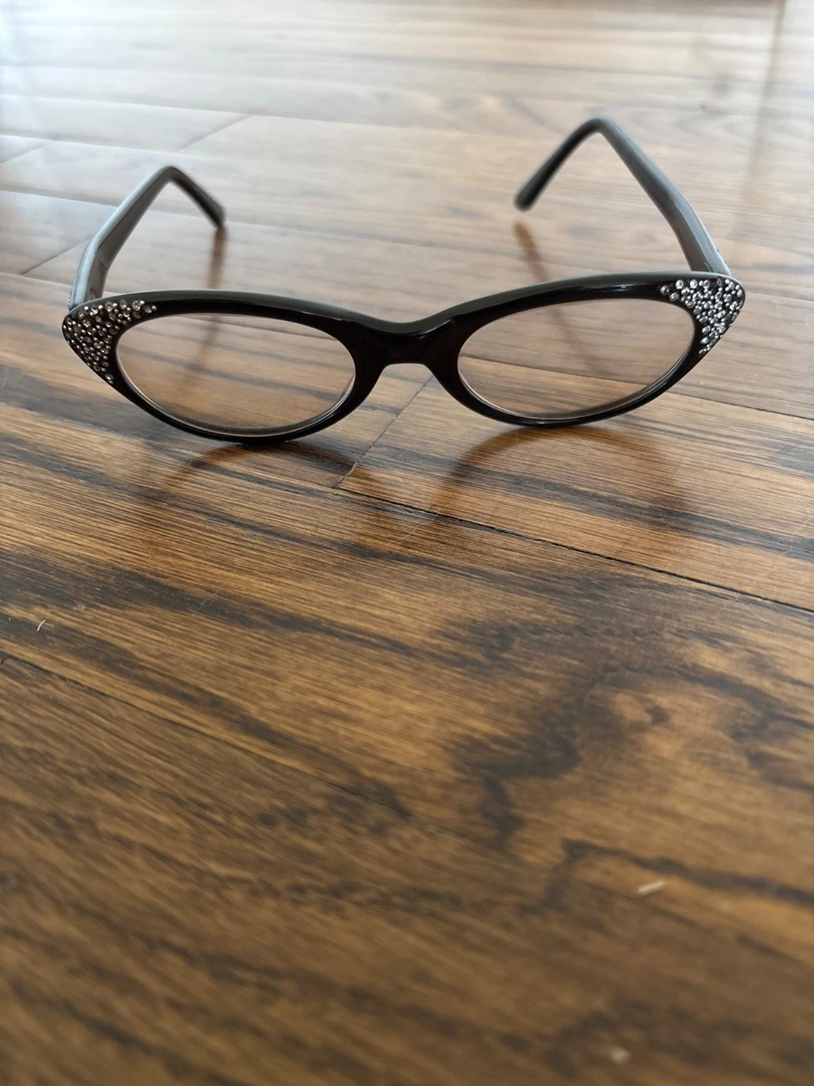 Cat Eye Black 1950s Vintage Eyeglasses for sale | eBay display picture 3