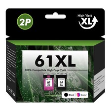 61 XL Black Color Ink Printer For HP ENVY 4500 4501 4502 4504 5530 5531 5535 Lot