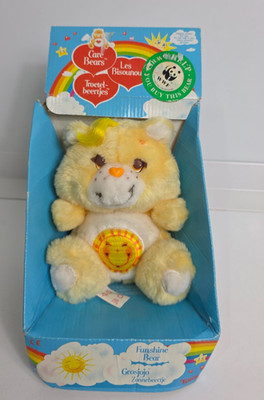 Vintage 80er Jahre - Kenner/Tonka - Original Plüsch - Care Bears ''Funshine Bear''