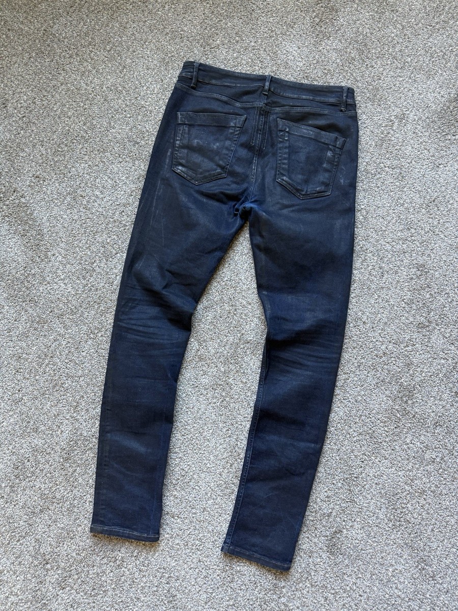 Rick Owens DRKSDW “Tyrone Cut” Waxed Denim Jeans Men's Size 33 | eBay