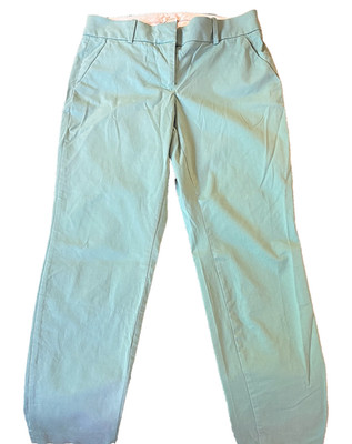 J Crew Teal Cafe Capri Dress Pants, Skinny legged, Size 0 NEVER BEEN WORN